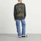 Damson Madder Women's The Reader Long Sleeve T-Shirt in Charcoal