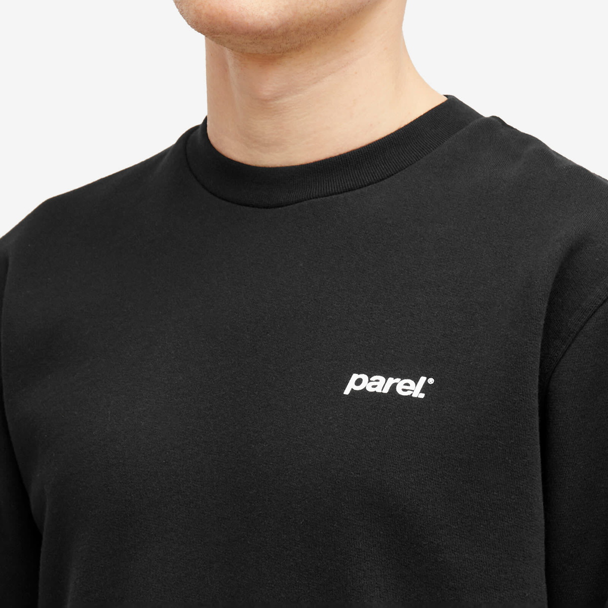 Parel Studios Men's BP Logo Crewneck Sweatshirt in Black