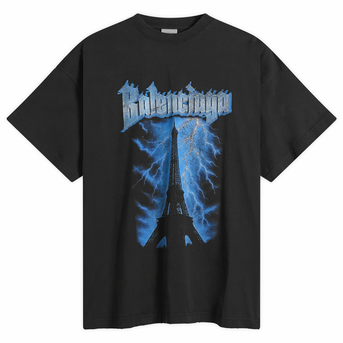 BALENCIAGA Paris Liberty Cotton T-shirt Balenciaga