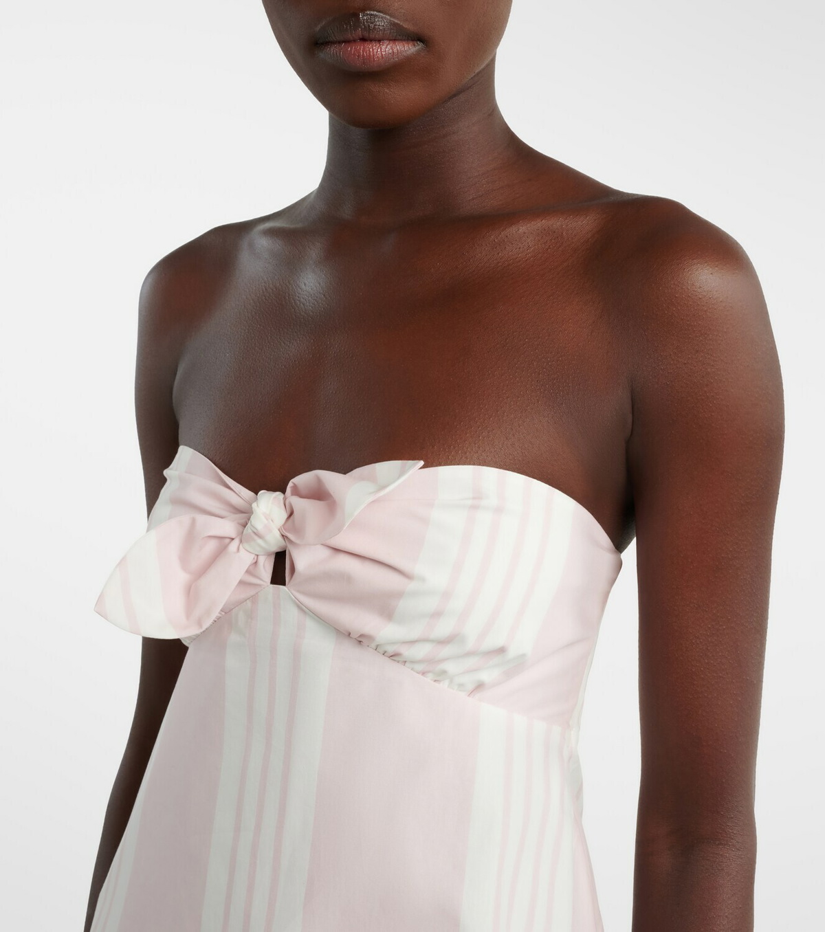 Posse Rosie striped cotton midi dress