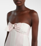 Posse Rosie striped cotton midi dress