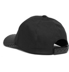 Bottega Veneta - Cotton-Blend Twill and Intrecciato Leather Baseball Cap - Men - Black