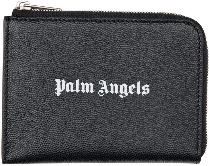 Photo: Palm Angels Black Logo Card Holder