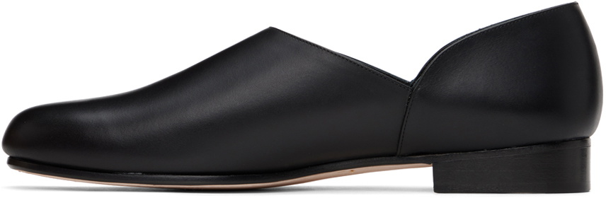 RAINMAKER KYOTO Black Leather Slippers