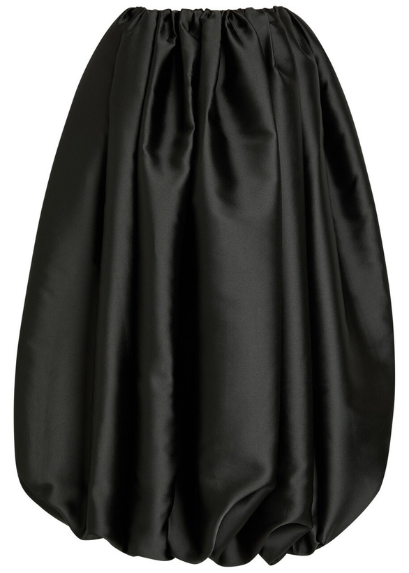 Photo: Calvin Klein Yael Gathered Satin-crepe Maxi Skirt Black