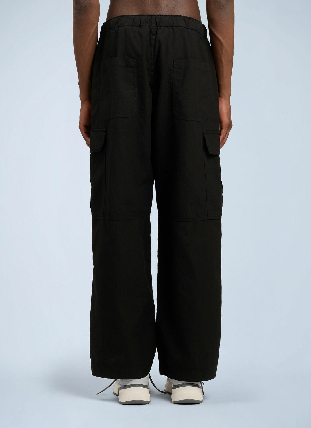 Palm Angels Curved Logo Loose Cargo Pants