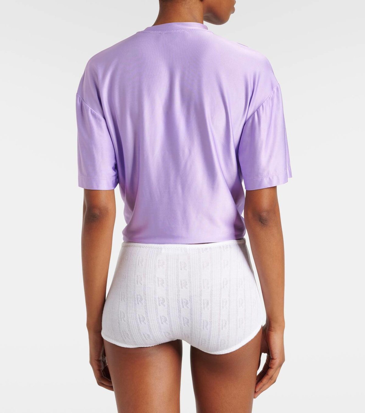 Rabanne High-rise cotton briefs