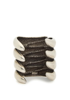Khaite Cyclone Antique Sculpted Palladium-plated Cuff - Silver - One Size