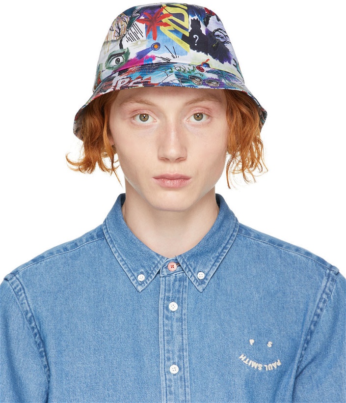 Photo: PS by Paul Smith Multicolor Graphic Print Bucket Hat