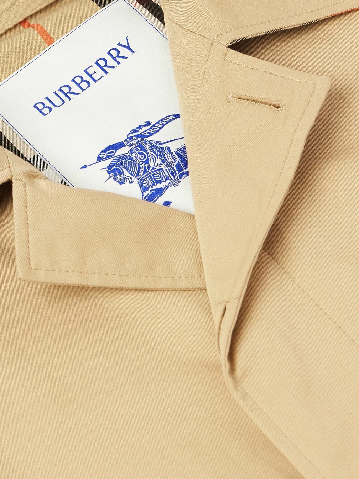 Burberry - Coated-Cotton Trench Coat - Neutrals