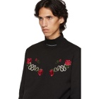 Johnlawrencesullivan Black Embroidered Sweater
