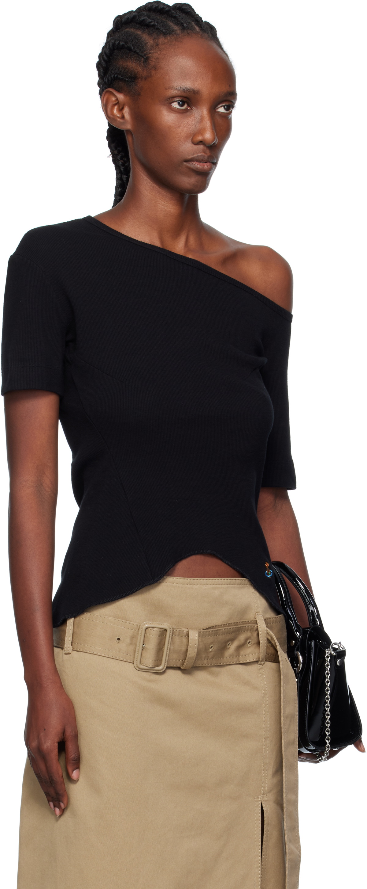 Vivienne Westwood Black Shoulder Orgy T-shirt