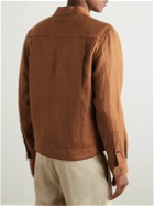 Zegna - Oasi Linen Overshirt - Brown