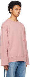 Ambush Pink Raw Edge Sweatshirt