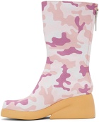 I'm Sorry by Petra Collins Pink Camper Edition Camo Boots