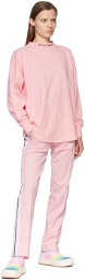 Palm Angels Pink Cotton Long Sleeve T-Shirt