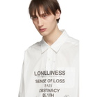 Christian Dada Off-White Nobuyoshi Araki Edition Flower Text Print Shirt