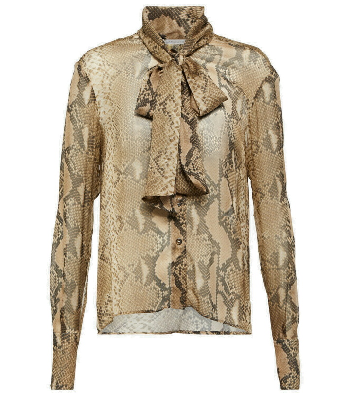 Photo: Stella McCartney Snake-print silk blouse