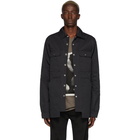 Rick Owens Drkshdw Black Cargo Outershirt Jacket