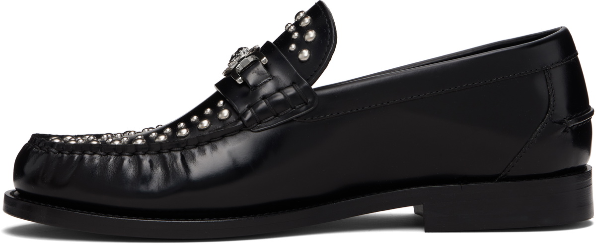 Versace Black Medusa '95 Embellished Loafers