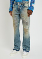 Gallery Dept. Greased 646 Flared-leg Jeans Indigo