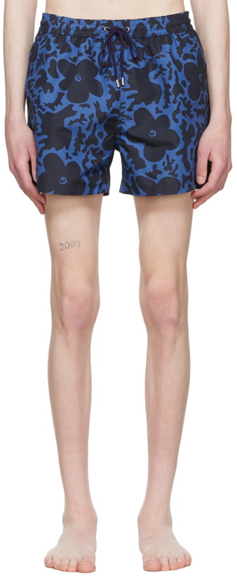 Photo: Paul Smith Blue Recycled Polyester Swim Shorts
