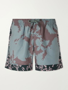 Dries Van Noten - Straight-Leg Mid-Length Printed Swim Shorts - Blue