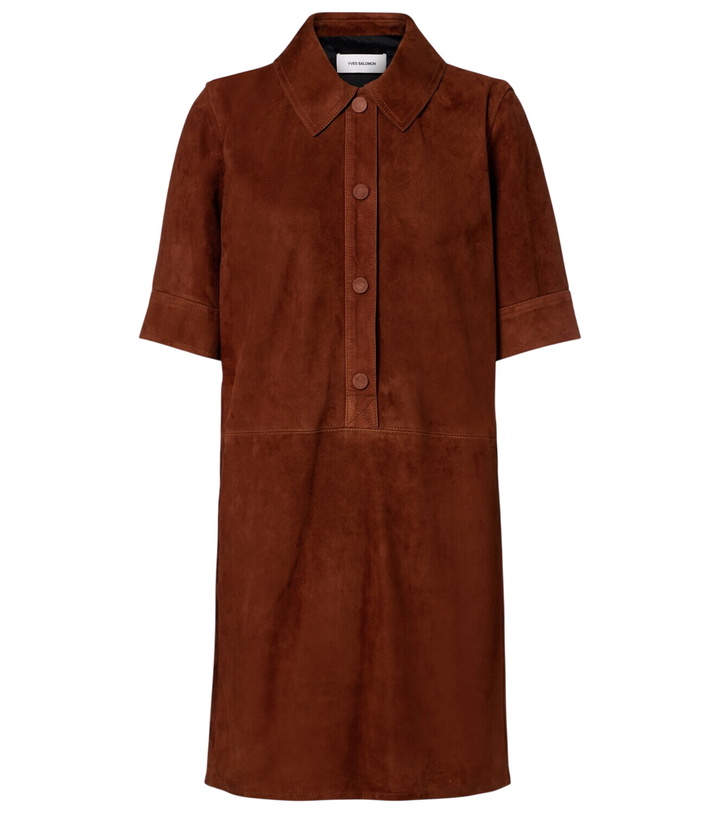 Photo: Yves Salomon Suede polo dress