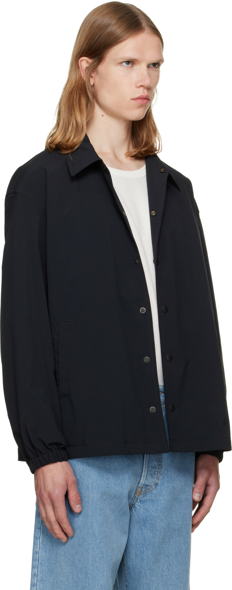 vowels Black Coach Jacket