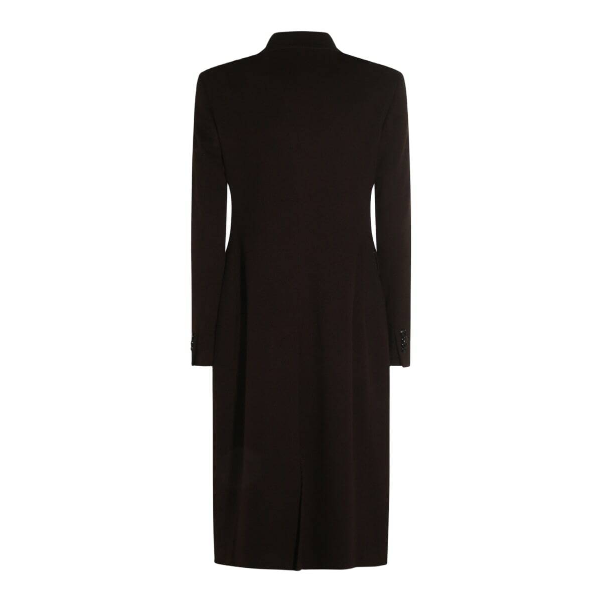Tagliatore Dark Brown Wool Coat