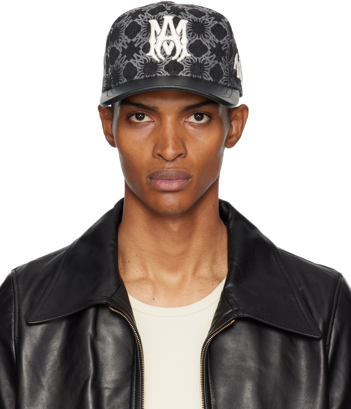 AMIRI Black MA Quad Denim Cap Amiri