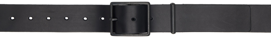 Y's Black Square Buckle Belt