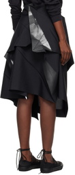 132 5. ISSEY MIYAKE Black Standard Midi Skirt