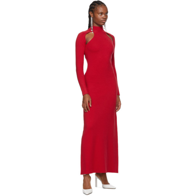 Victor Glemaud Red Cut-Out Dress