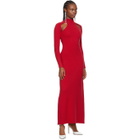 Victor Glemaud Red Cut-Out Dress