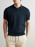 Rubinacci - Positano Cotton Polo Shirt - Blue