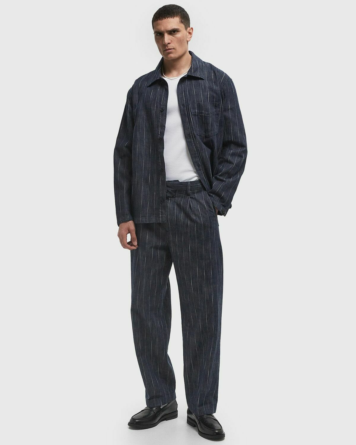 CLOSED BLOMBERG WIDE PANT Blue Mens Casual Pant