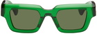 Bottega Veneta Green Hinge Sunglasses