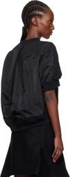 sacai Black Sponge x Nylon Twill Sweatshirt