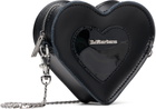 Dr. Martens Black Mini Heart Shaped Kiev & Patent Leather Bag