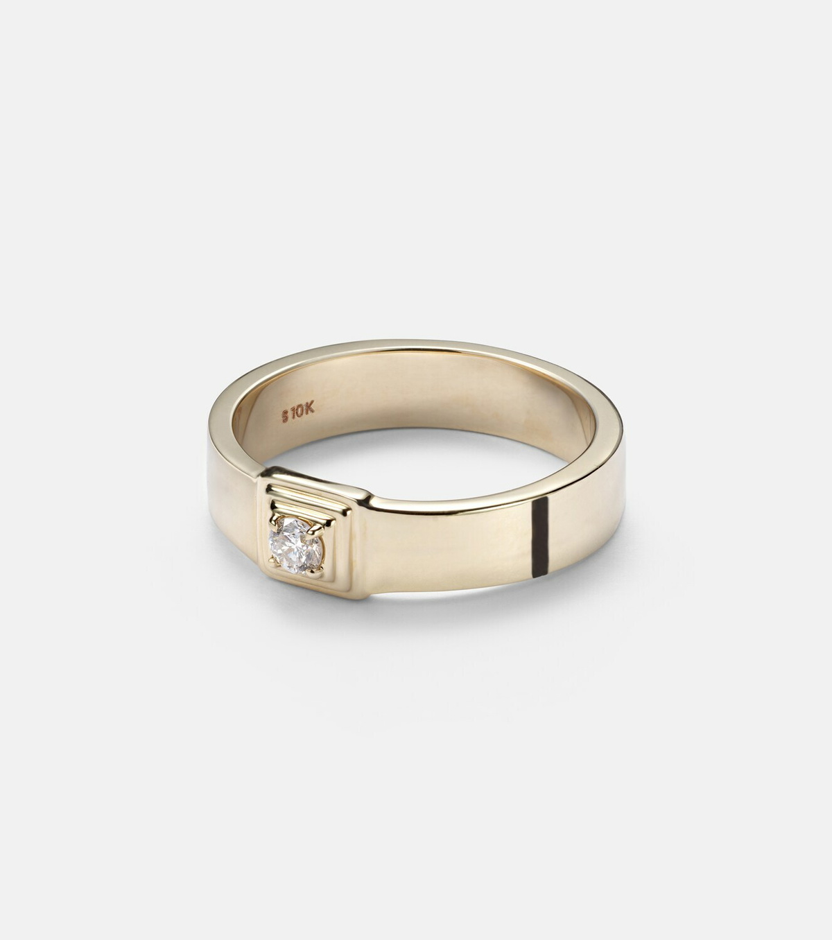 Stone and Strand 10kt gold ring with diamonds