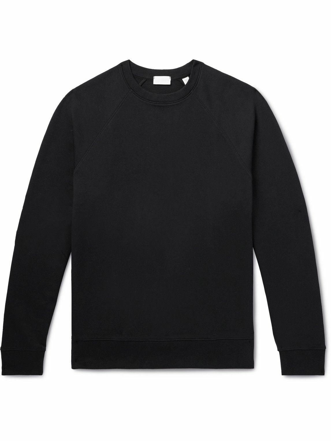 Photo: Håndværk - Flex Stretch Organic Cotton-Jersey Sweatshirt - Black
