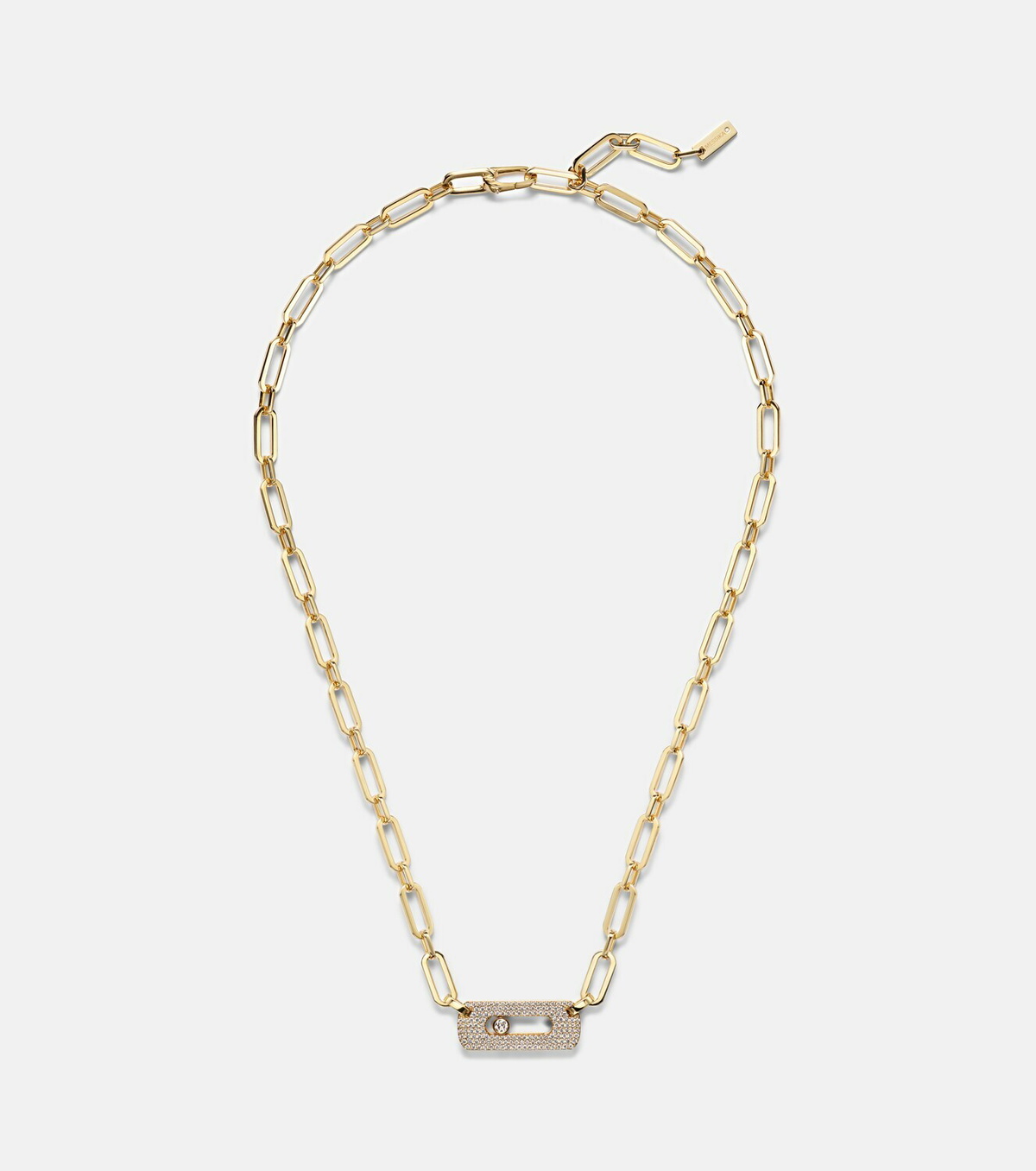 Messika Move Link 18kt gold chain necklace with diamonds