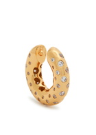 Timeless Pearly Crystal-embellished 24kt Gold-plated ear Cuff - One Size