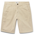 NN07 - Crown Garment-Dyed Stretch-Cotton Twill Shorts - Beige