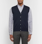 Canali - Slim-Fit Merino Wool Vest - Men - Navy
