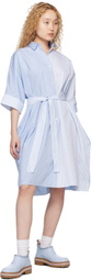 Maison Kitsuné Blue Boxy Minidress