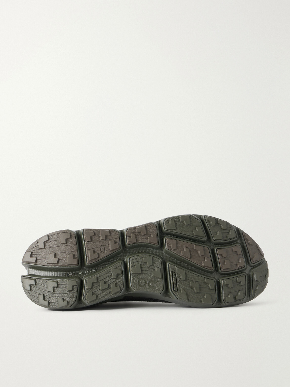 On - PAF Cloudsoma Rubber-Trimmed Stretch-Knit Sneakers - Green