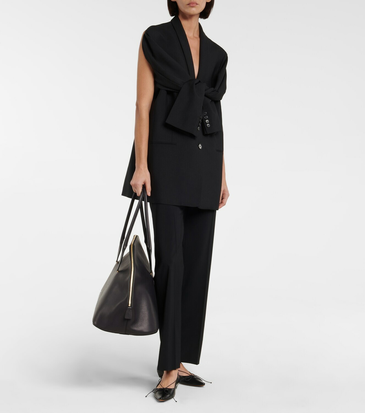 (New)The Row Devon ラージレザートートバッグ The Row Devon Large leather tote bag The Row