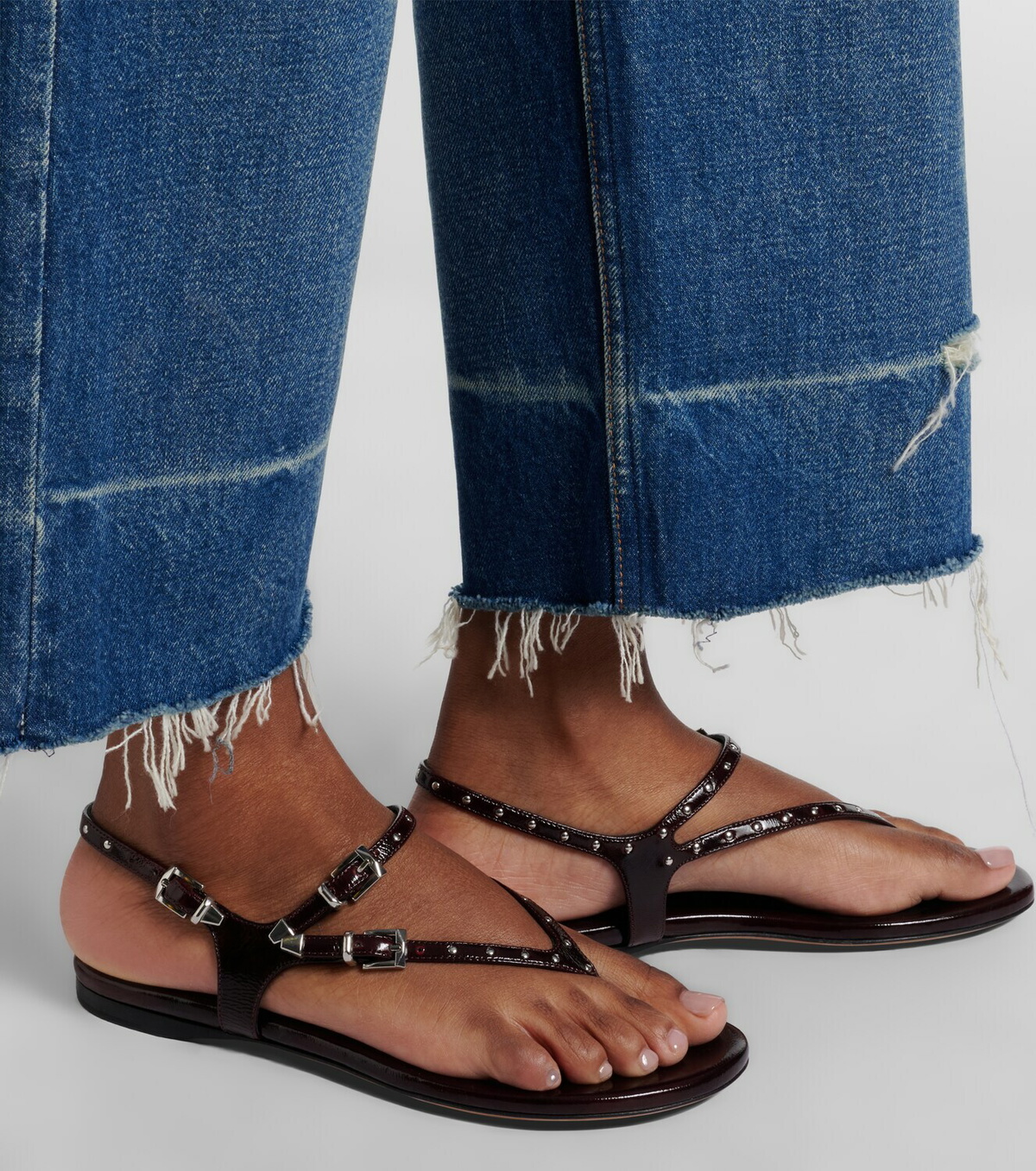 Chloé Susanna studded leather thong sandals